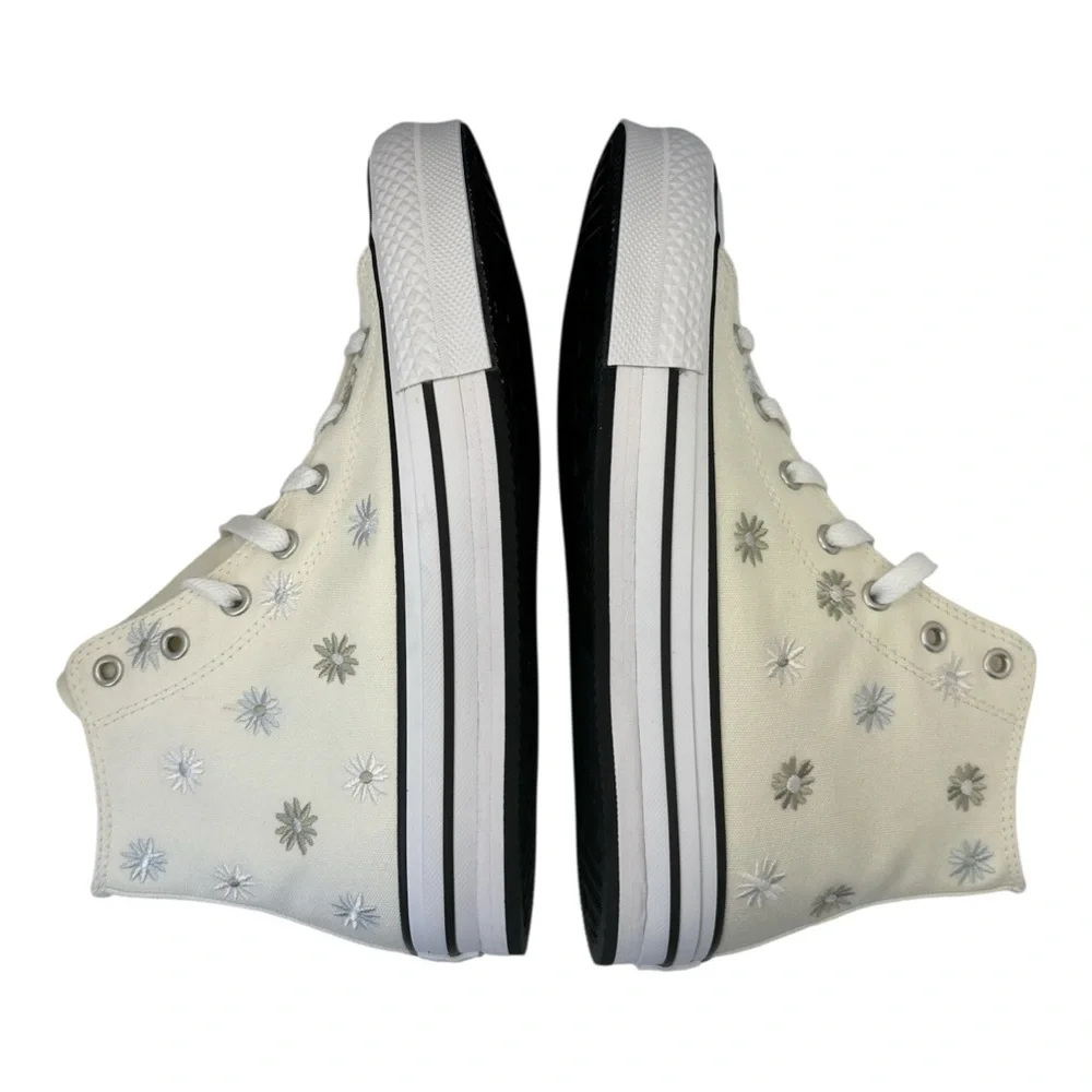 Converse Kids' Girl Chuck Taylor All Star Eva Lift High Top Embroidery Sneaker 6